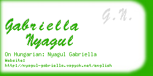 gabriella nyagul business card